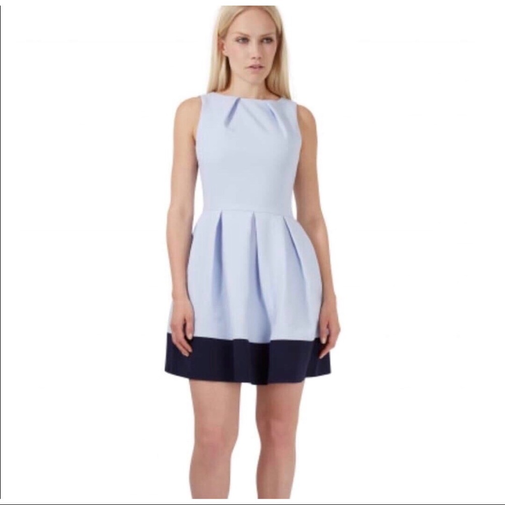 Closet London Brand Two Tone Pleated NWT Dress
